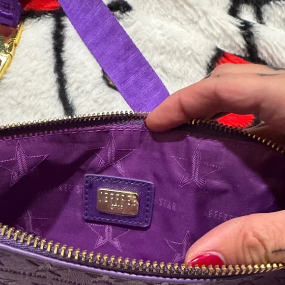 Jeffree Star Purple Crossbody Bag with Star Accent - Picture 4 of 7